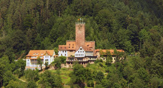 Bad Liebenzell castle in Black forest region. Famoust spa town.