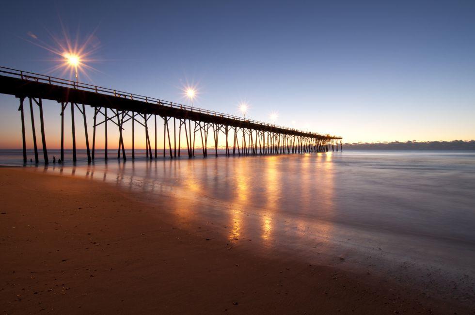 Kure Beach Pier in North Carolina, USA
