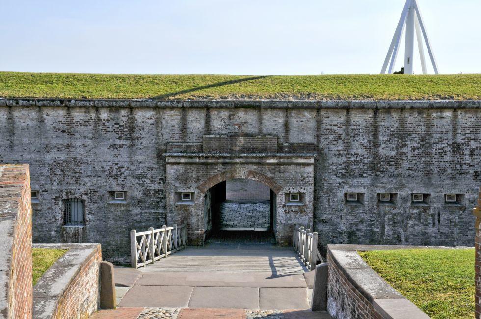 The Fort Macon Civil War museum in North Carolina