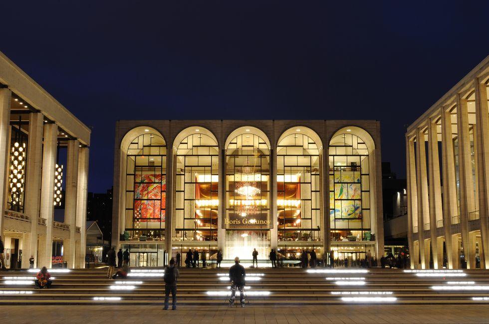 The Metropolitan Opera at the center of Lincoln Center in in New York City. It is a world renown performance space.
