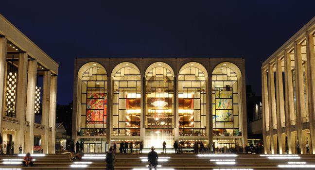 The Metropolitan Opera at the center of Lincoln Center in in New York City. It is a world renown performance space.
