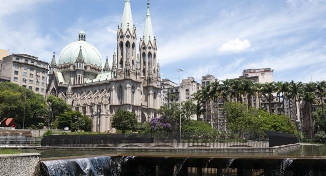 Se Cathedral in sao paulo; 