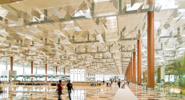 Changi Airport, Departure Hall, Singapore; 