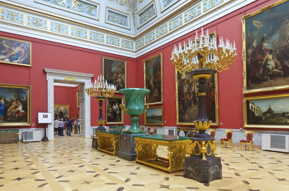 ST.PETERSBURG, RUSSIA - AUGUST 1: Interior of State Hermitage in August 1, 2012 in St.Petersburg, Russia. State Hermitage was founded in 1764. Now it is largest in Russia and one of largest museums; Shutterstock ID 116047912; Project/Title: Moscow ebook