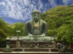 The Great Buddha (Daibutsu) on the grounds of Kotokuin Temple in Kamakura, Japan.