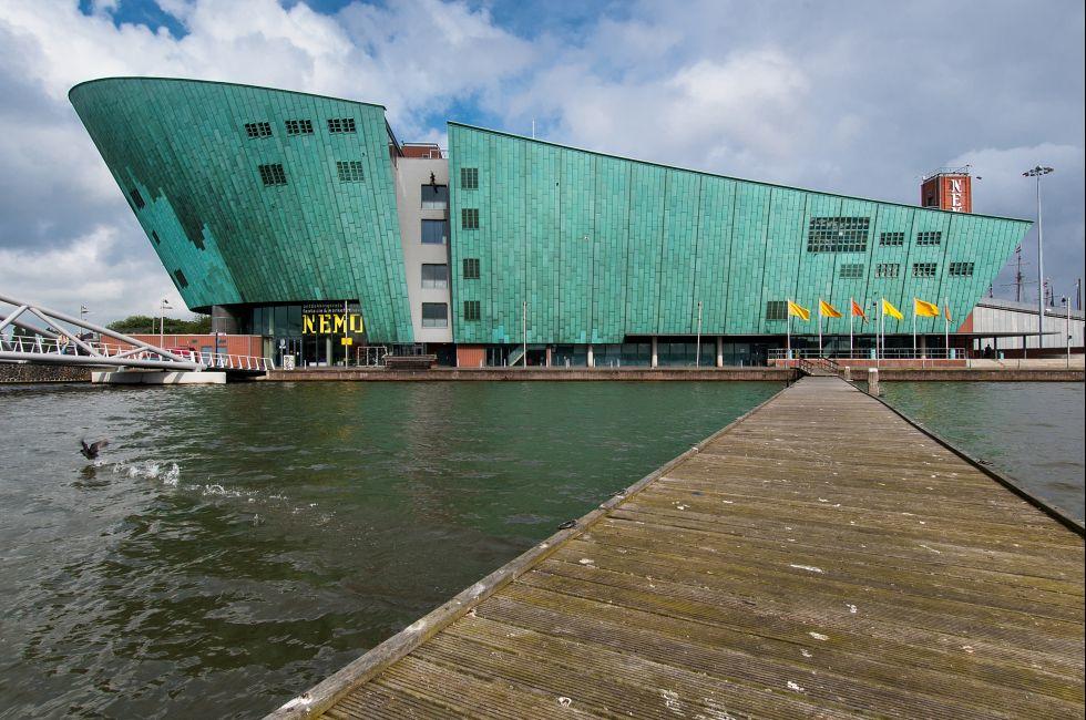 The Nemo Museum, the largest science center in the Netherlands, Amsterdam.