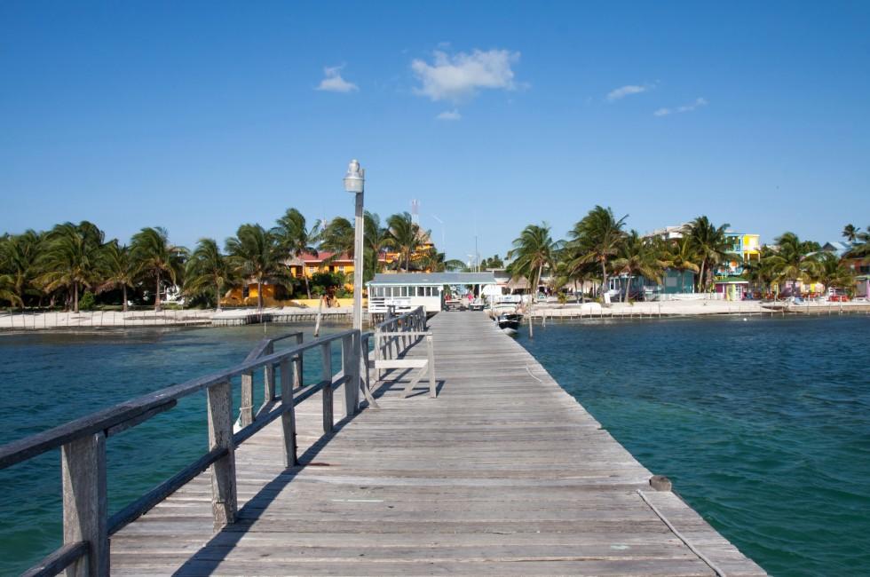 Panoramic view of Caye Caulker, Belize; 