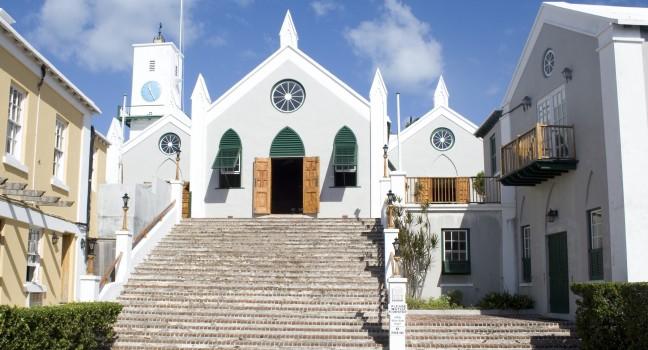 St Peter's Church, Their Majesties Chappell, St Georges, Bermuda, Caribbean 