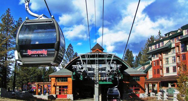 Gondolas in Lake Tahoe, California