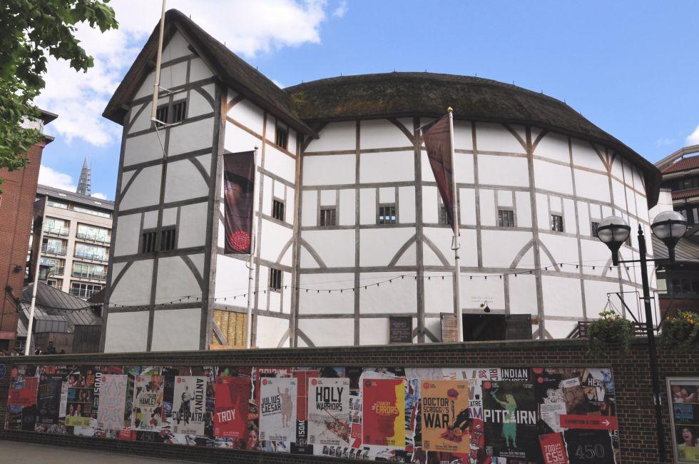 LONDON - MAY 12. Shakespeare's Globe on May 12, 2014, a reconstruction of the original Elizabethan Globe Theatre demolished in 1644, near the River Thames at Southwark, London, UK.; Shutterstock ID 192892538; Project/Title: Fodor's London 2016; Downloader: