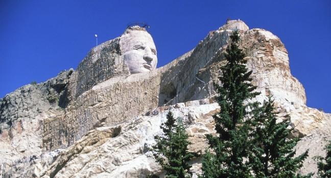 The Crazy Horse Memorial is a mountain monument complex that is under construction on privately held land in the Black Hills, in Custer County, South Dakota