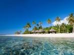 Stunning beach at Tikehau atoll in French Polynesia; 