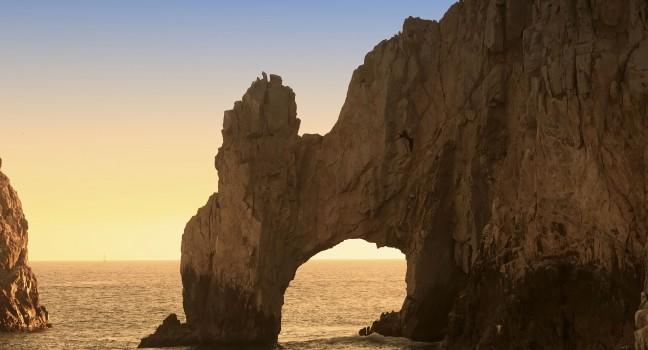 The Arch and Land's End at Sunset, Cabo San Lucas, Mexico.