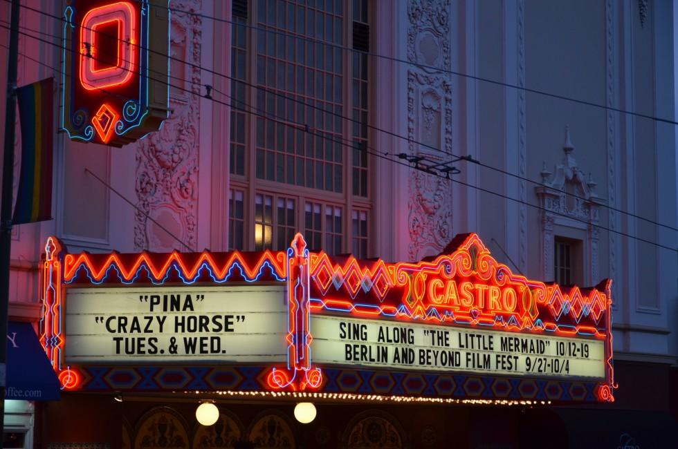 Title Box, Castro Theatre, San Francisco, California, USA