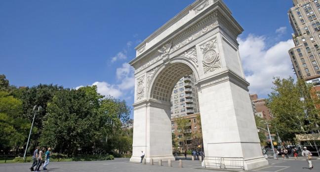 Washington Square Arch, Square Park, Greenwich Village, New York City, New York, USA