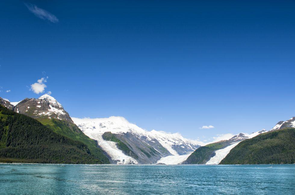 Alaska prince william sound 17 glacier cruise huge panorama view.