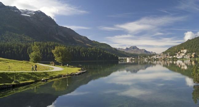 St Moritz Lake in the morning 