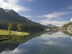St Moritz Lake in the morning 