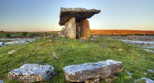 5 000 years old Polnabrone Dolmen in Burren, Co. Clare - Ireland; Shutterstock ID 100286966; Project/Title: Fodor's Ireland Gold Guide; Destination: Ireland; Downloader: Jessica Parkhill