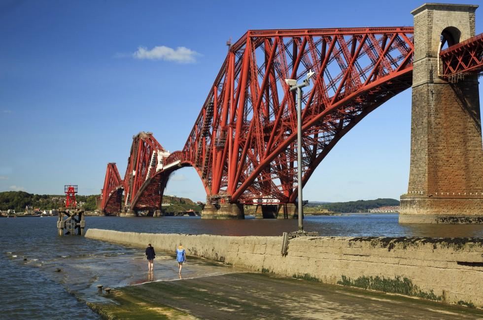 Famous Forth Rail Bridge spanning the Firth of Forth, Edinburgh, capital of Scotland; Shutterstock ID 85219240; Project/Title: Photo Database top 200