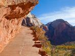 The trail to Angels Landing in Zion Canyon National Park, Utah.