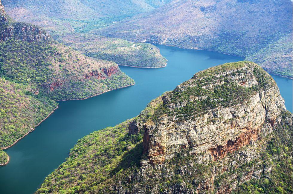 View of Three Rondavels canyon in Kruger Park, Mpumalanga South Africa