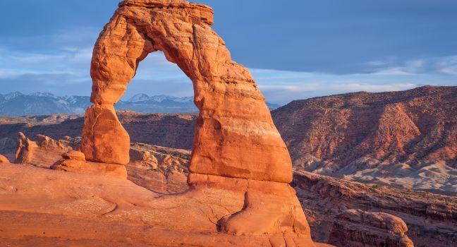 The famous Delicate Arch at Arches National Park, Utah.