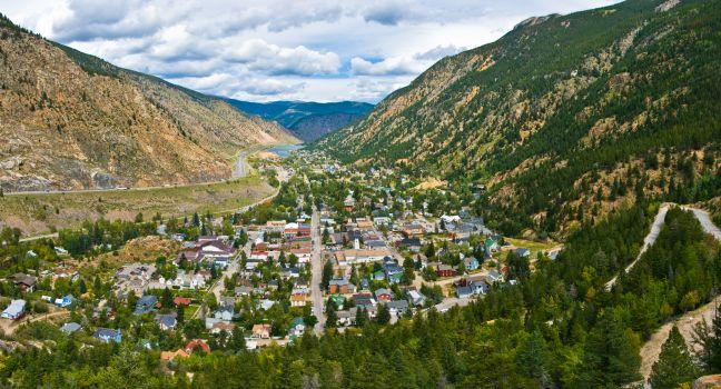 Georgetown - nestled in the Rocky Mountains of Colorado: location of the historic Steam Engine ride and railway.