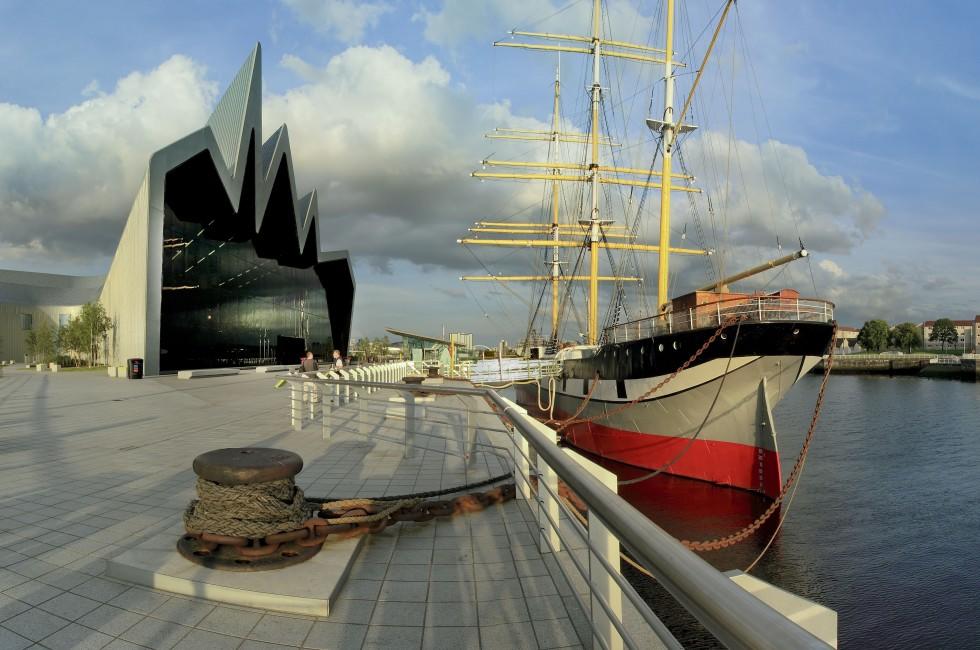 The Riverside transport museum and tall ship on the River Clyde, Glasgow; Shutterstock ID 108594833; Project/Title: Photo Database top 200; Hero