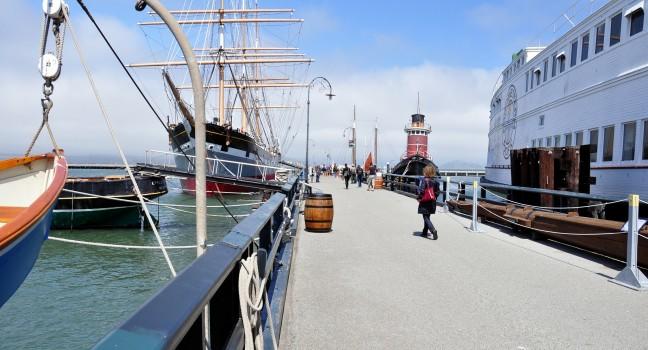 Ship, Hyde Street Pier, San Francisco, California, USA