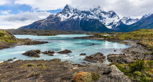 Beautiful nature in the Torres del Paine National Park, Patagonia, Chile
