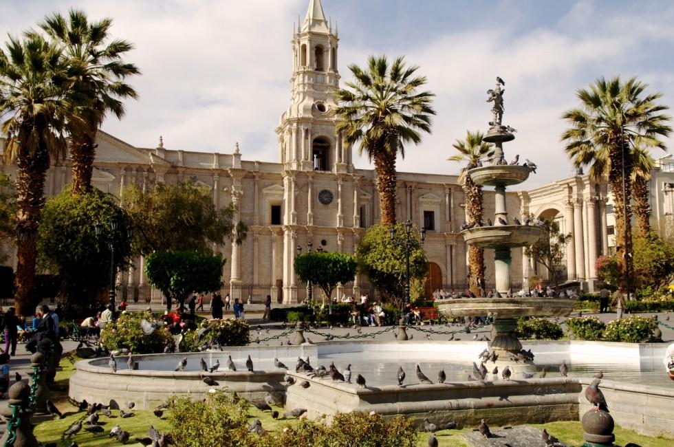 Main plaza in Arequipa; 