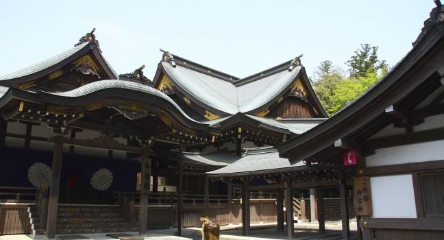 Famous Ise Grand Shrine in Japan.