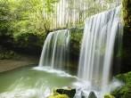 Waterfall deep forest at  Aso of Japan.