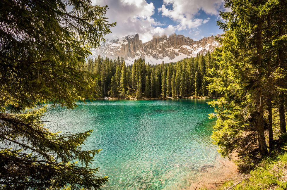 Carezza Lake, Trentino, Dolomites Alps, Italy