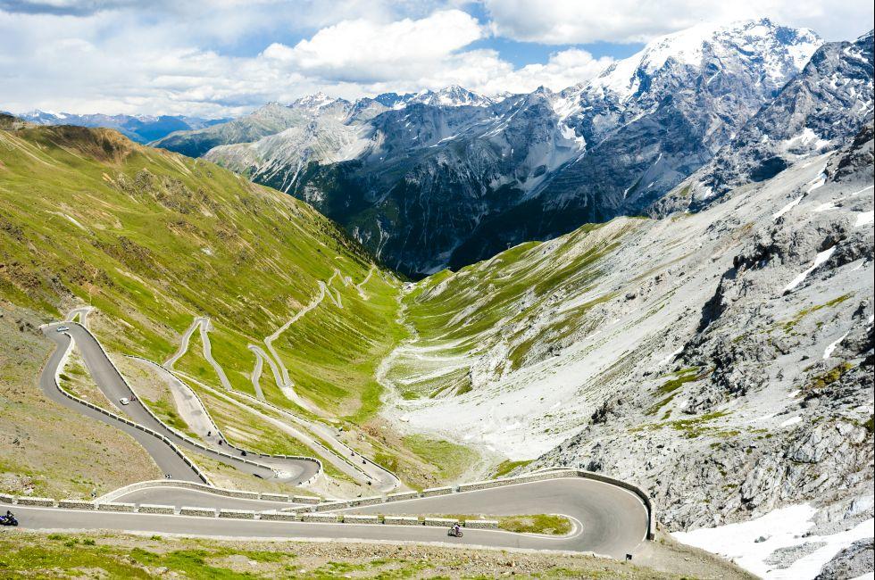 road at Passo dello Stelvio, Alto Adige, Italy