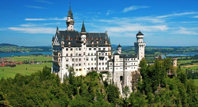Beautiful summer view of the Neuschwanstein castle (Bavaria, Germany).; Shutterstock ID 85322917; Project/Title: Fodors; Downloader: Melanie