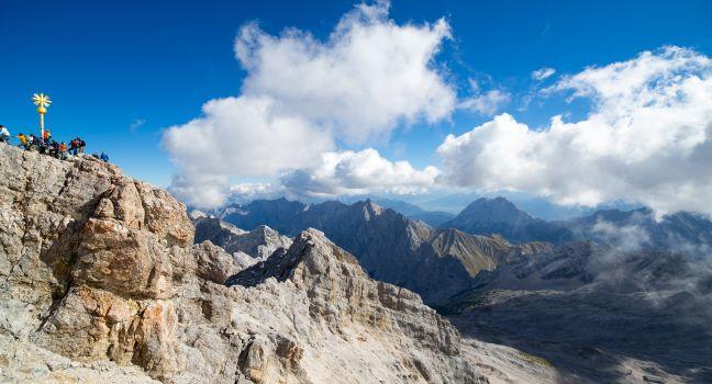 Peak of the Zugspitze in Germany