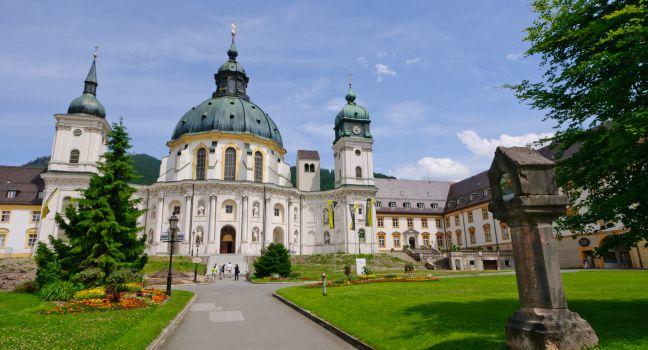 Ettal Abbey in Upper Bavaria, Germany