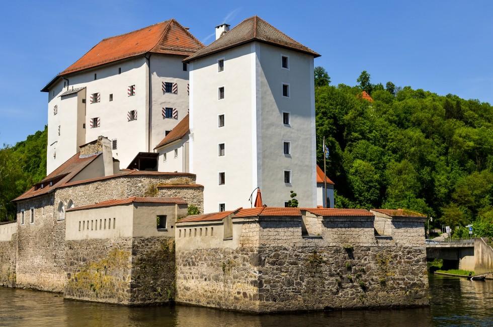historical stronghold of old historical german city of passau 