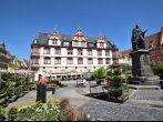 A view of the historic market square in Coburg, Bavaria, Region Upper Franconia, Germany.