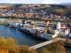 Passau, Germany; Picturesque panorama of Passau. Germany; 