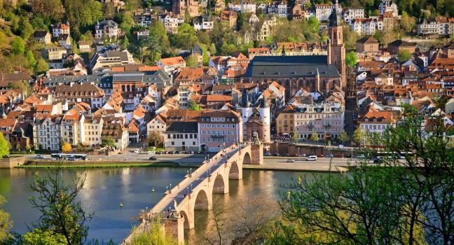 View on Heidelberg at spring, Germany