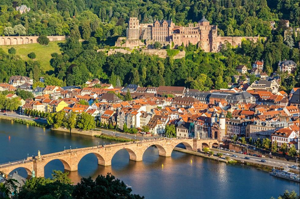 Heidelberg, Germany; View on Heidelberg, Germany; 