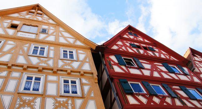 Half-timbered houses in Hirschhorn