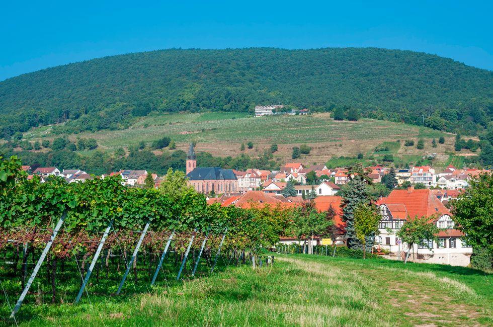 The idyllic Wine Village of Sankt Martin, German Wine Route, Rhineland-Palatinate, Germany.