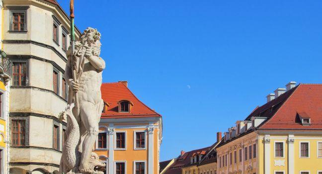 Goerlitz in eastern Germany, the statue from well.