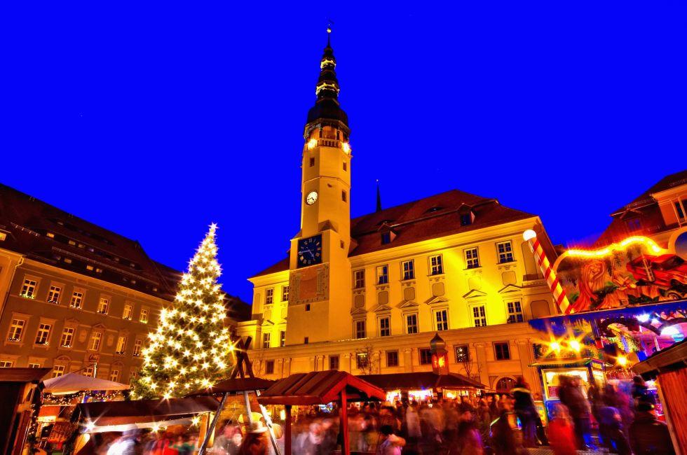 Bautzen, christmas market in Germany.