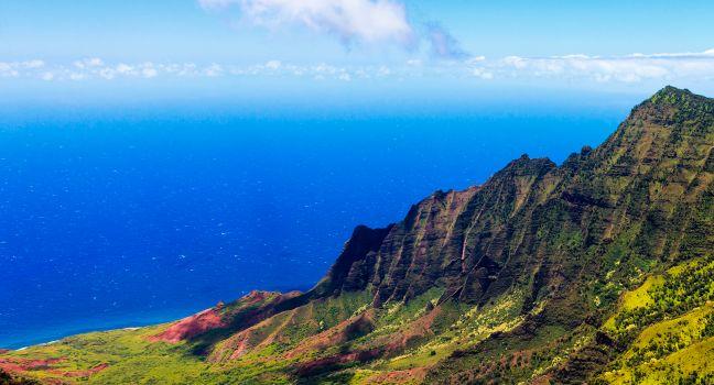 Beautiful Kalalau Valley in Kauai, Hawaii Islands.