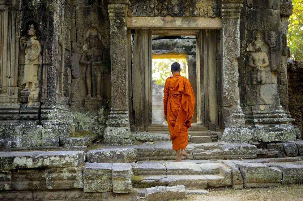 Cambodia Angkor Banteay Kdei temple.